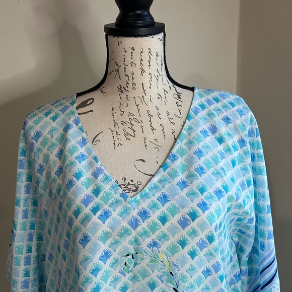 Lilly Pulitzer Aqua and Mint Maxi Dress - Picture 6 of 10